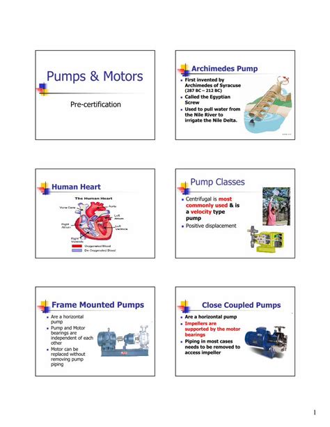 bills a screw pump heart engineering class|Pumps Introduction LectureNotes .